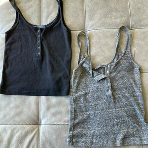 2 Brandy Melville cropped tank tops